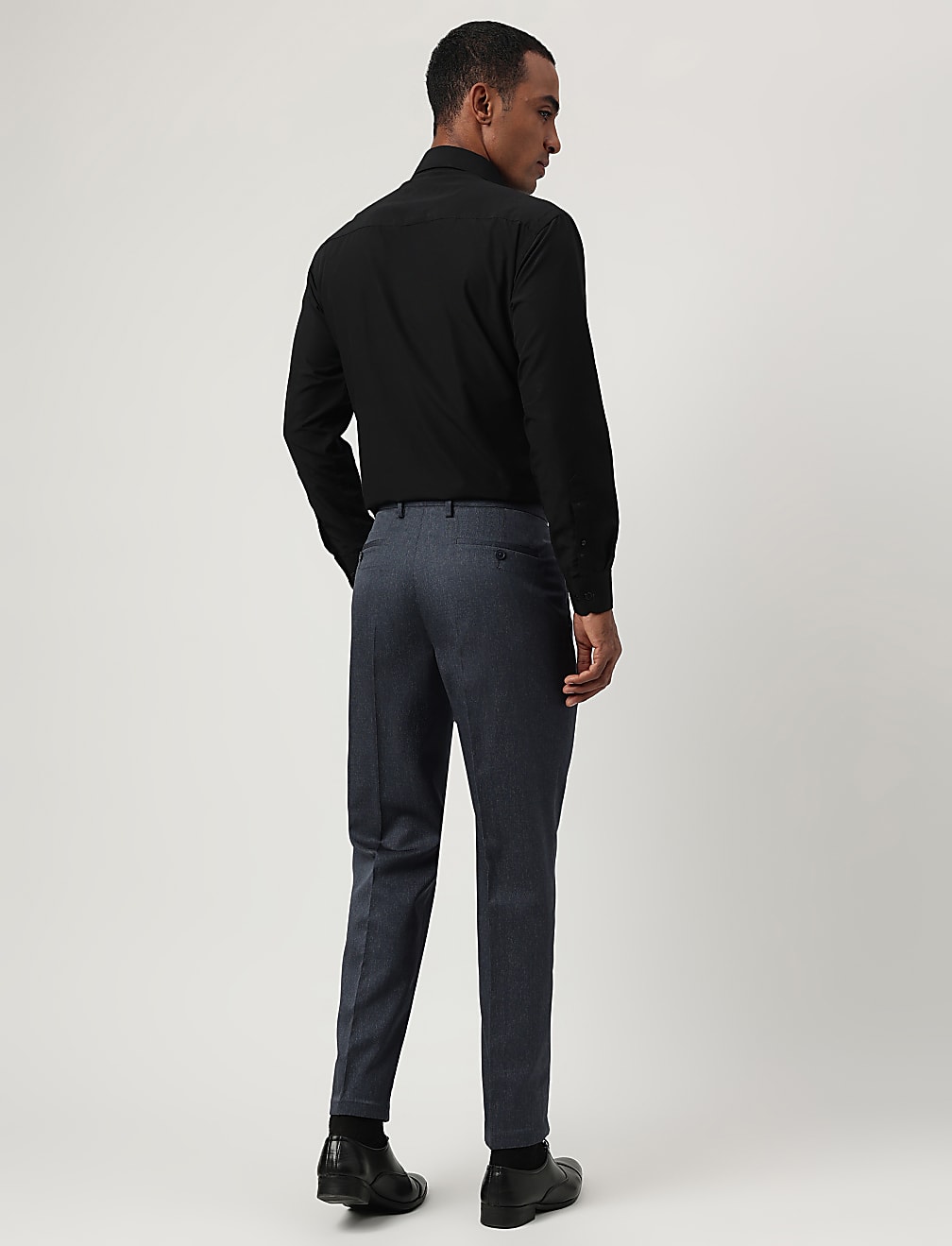 Regular Fit Plain Trousers