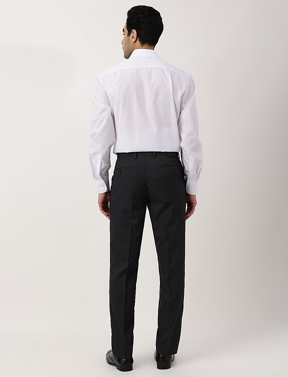 Crease Resistant With Active Waist Slim Fit Trousers