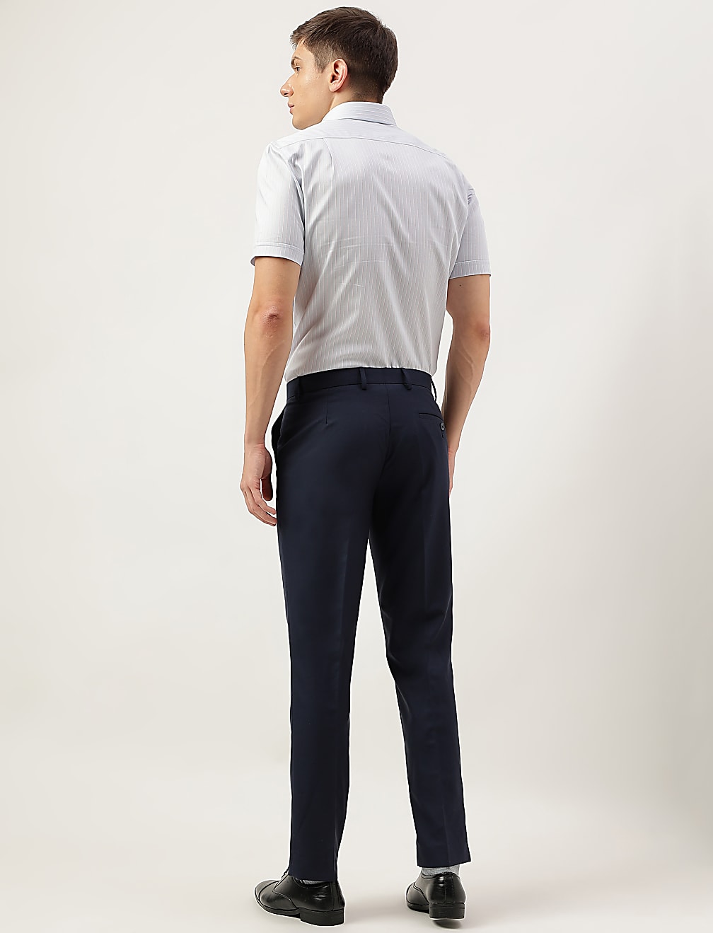 Slim Fit Solid Trousers