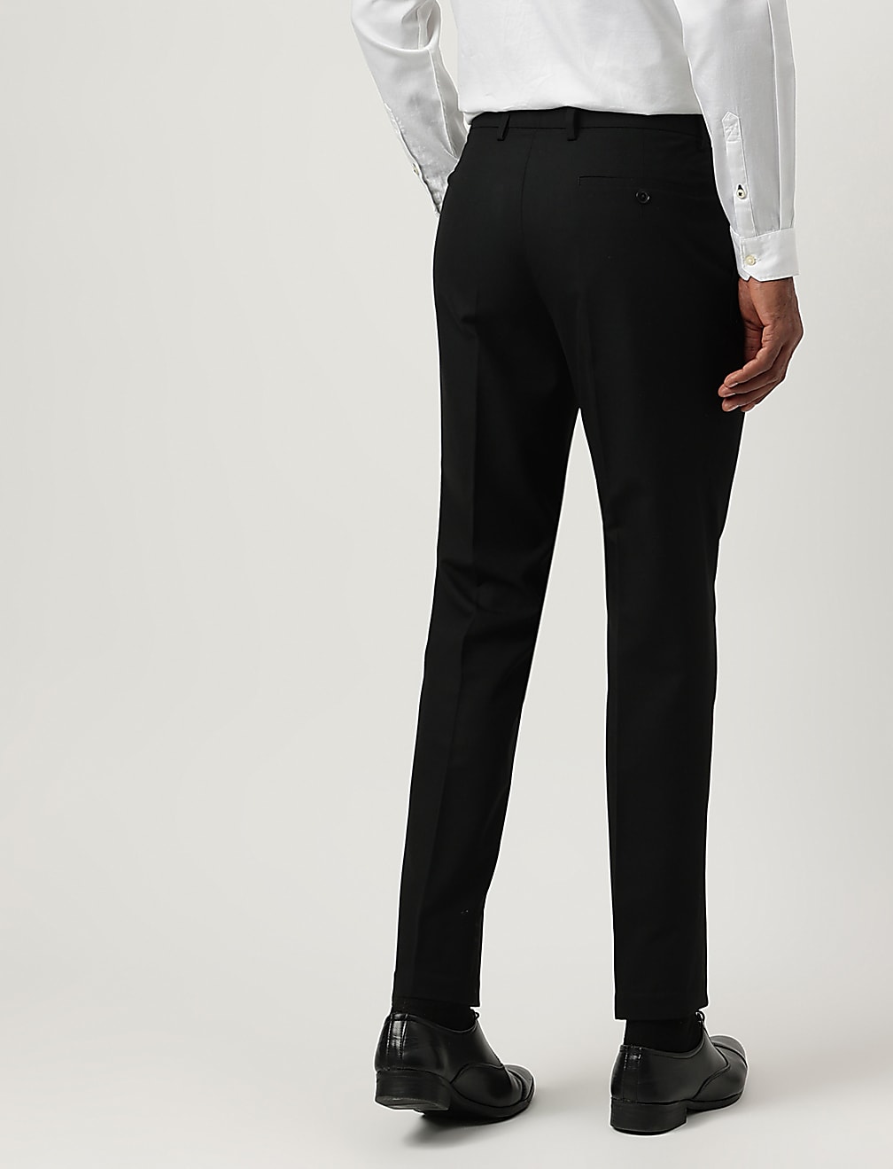 Slim Fit Plain Trousers