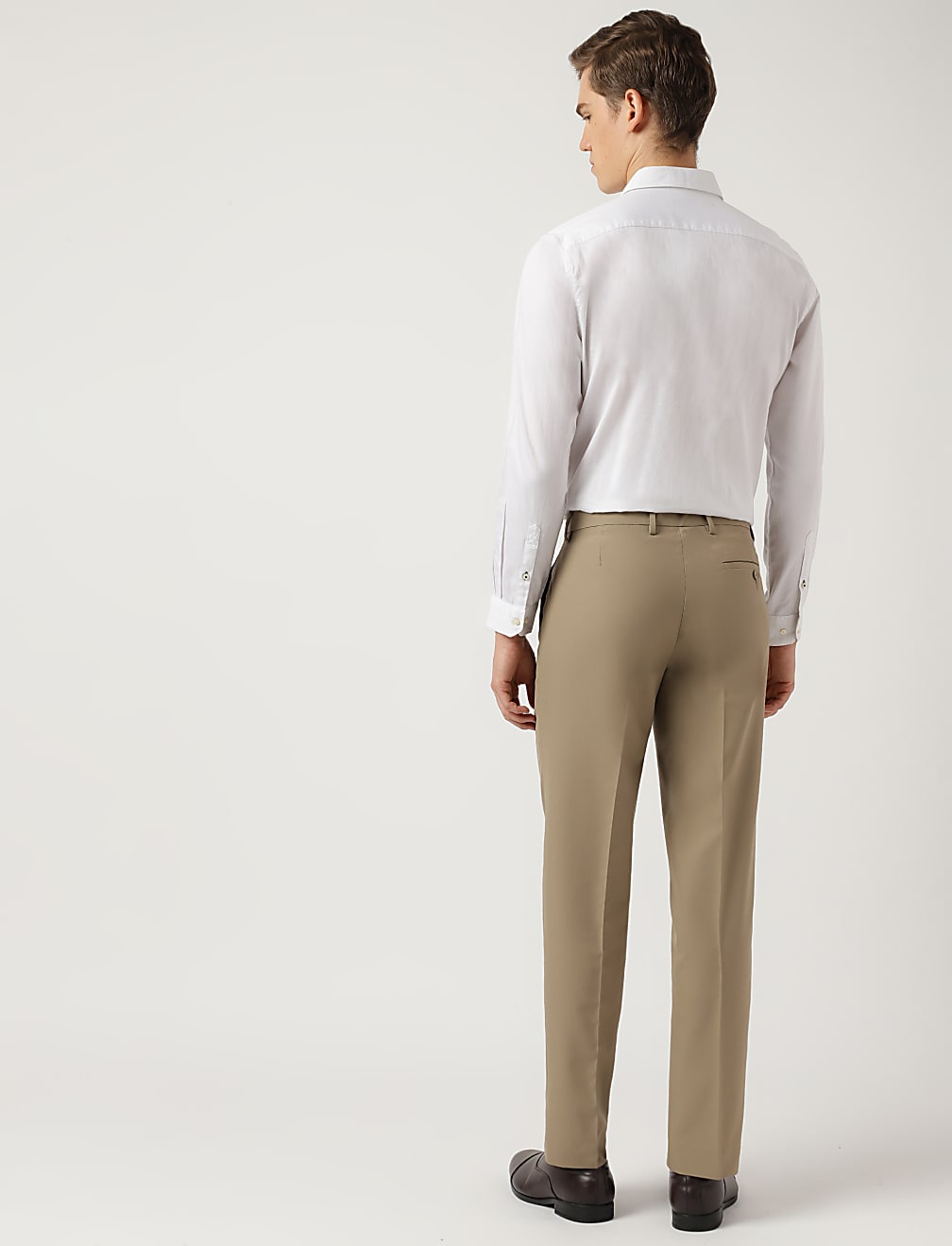 Plain Regular Fit Trousers