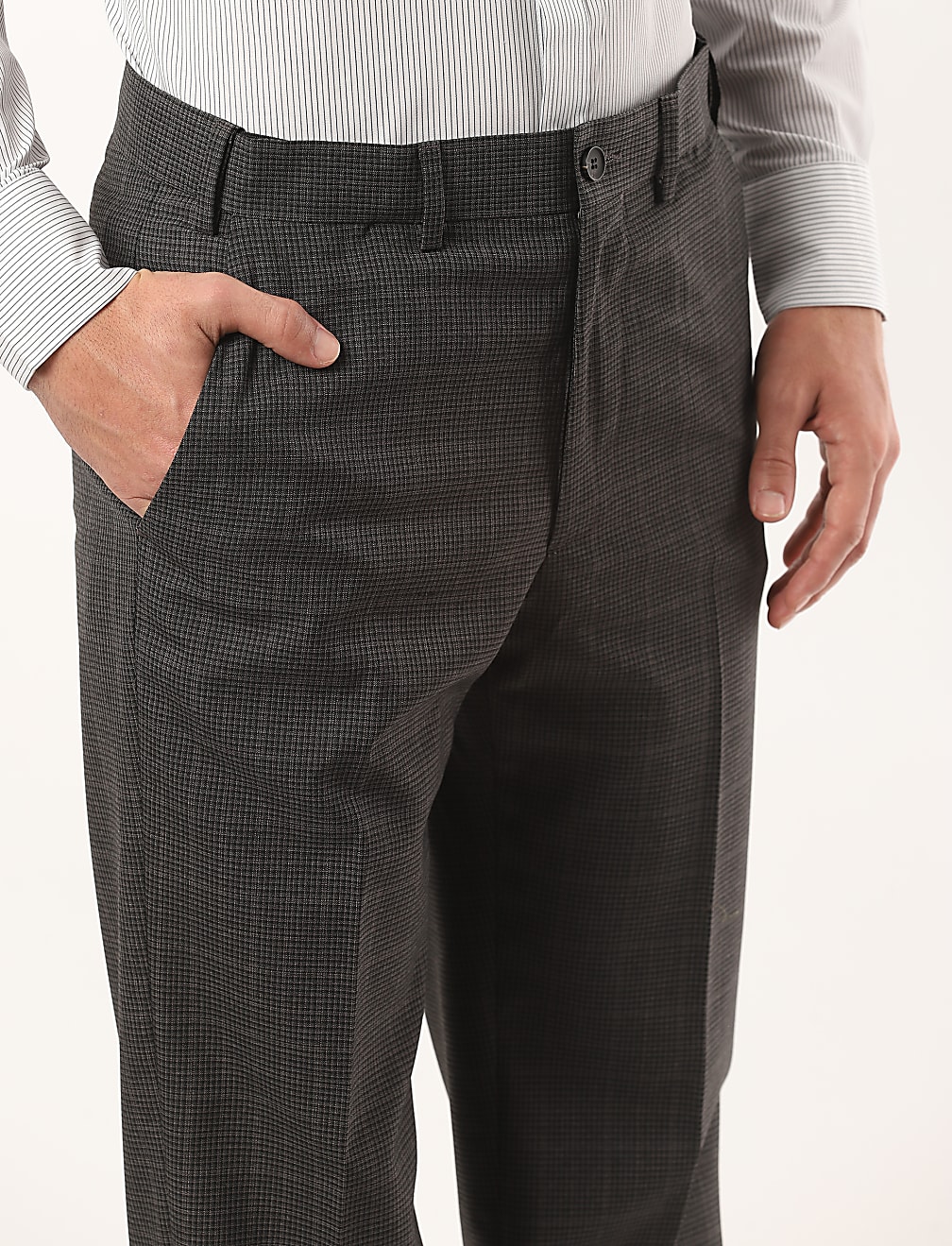 Crease Resistant Regular Fit Design Trouser