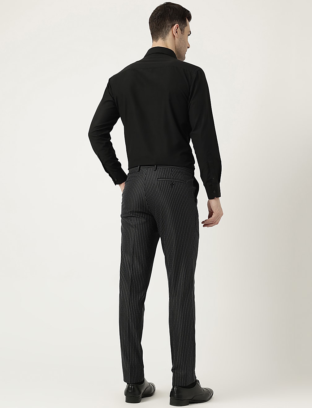 Slim Fit Striped Trousers