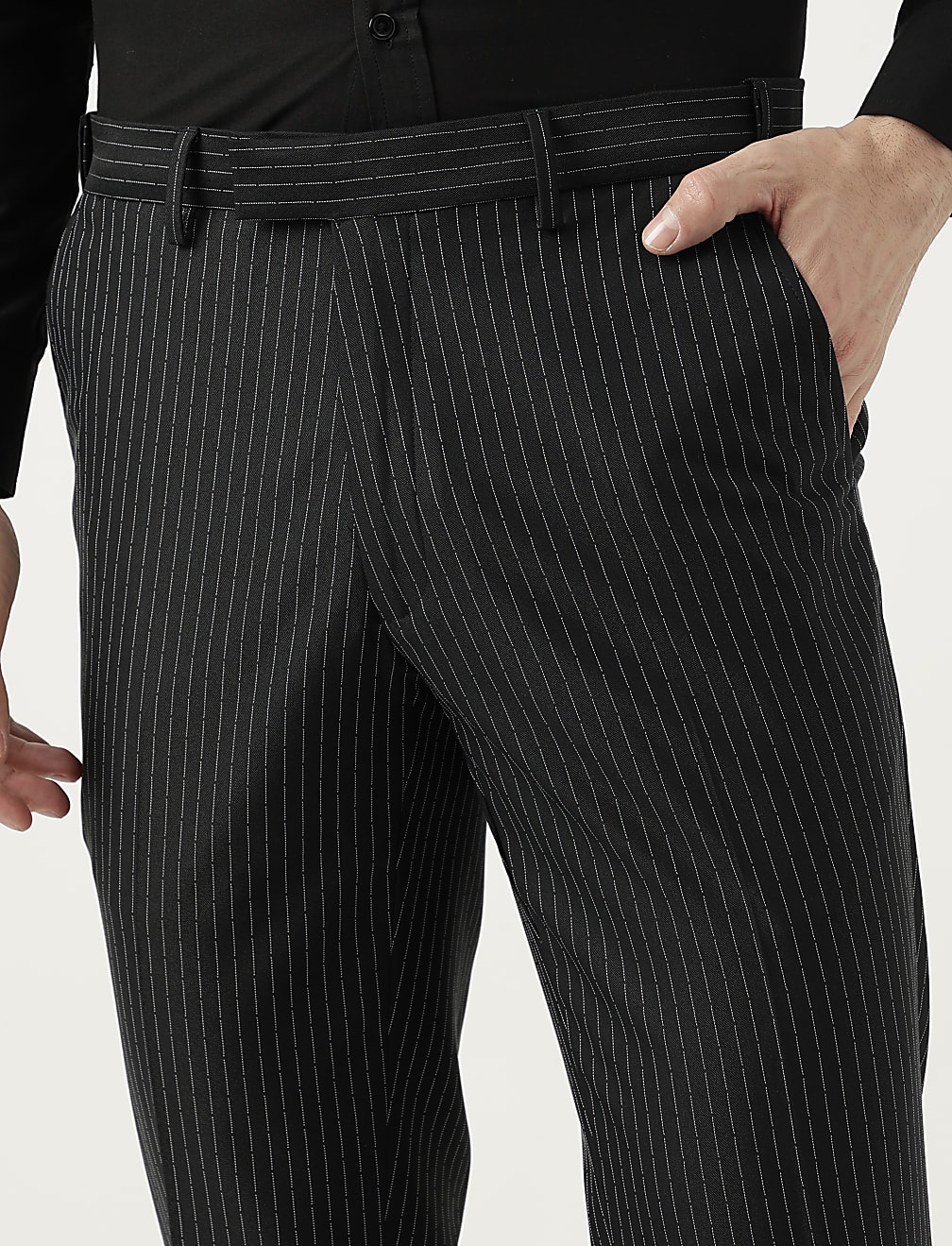 Mens skinny striped trousers shop
