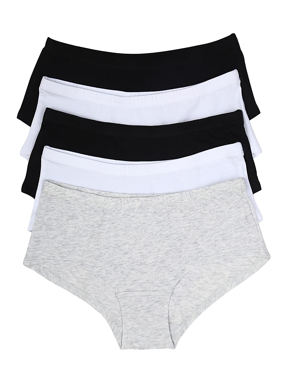 5 Pack Cotton Mix Plain Shorts
