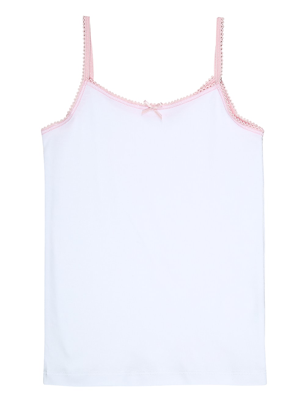 5P Cami Vests colour Trim (2-16 Yrs)