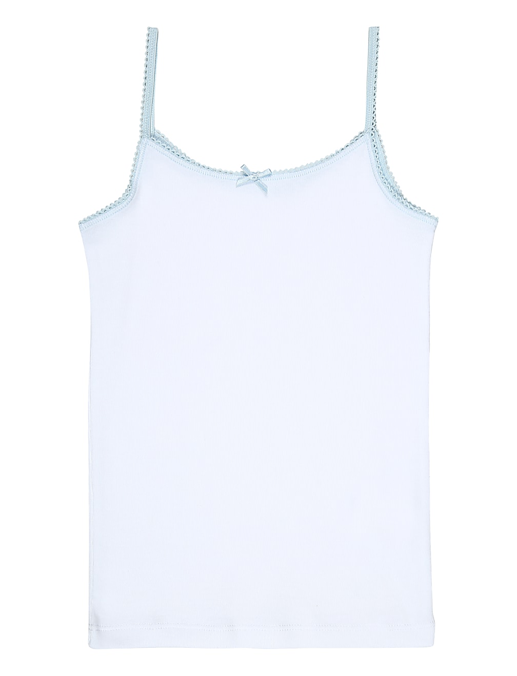 5P Cami Vests colour Trim (2-16 Yrs)