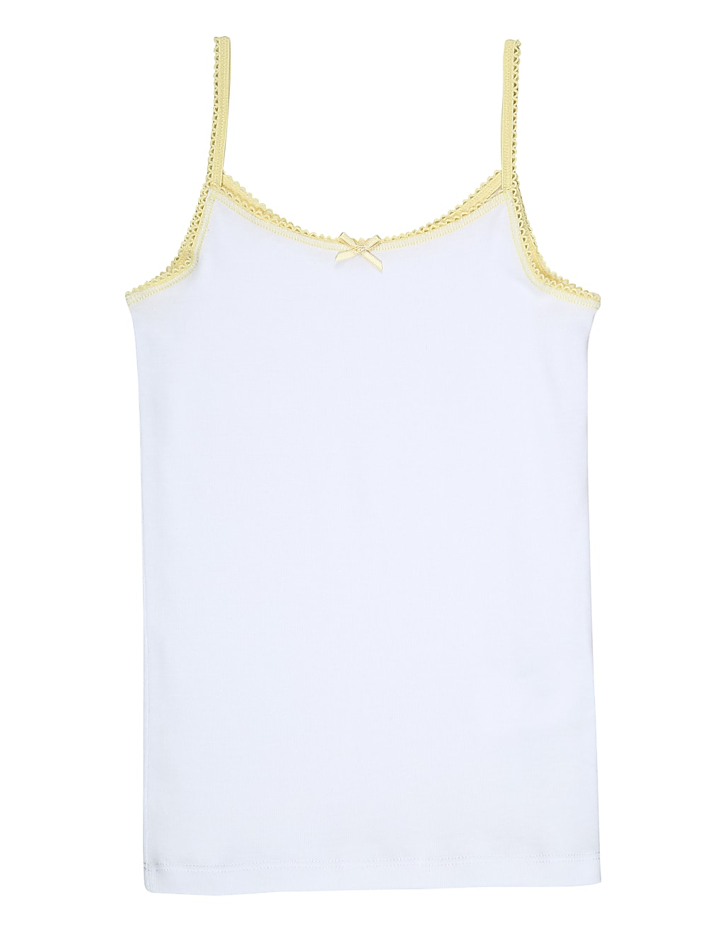 5P Cami Vests colour Trim (2-16 Yrs)