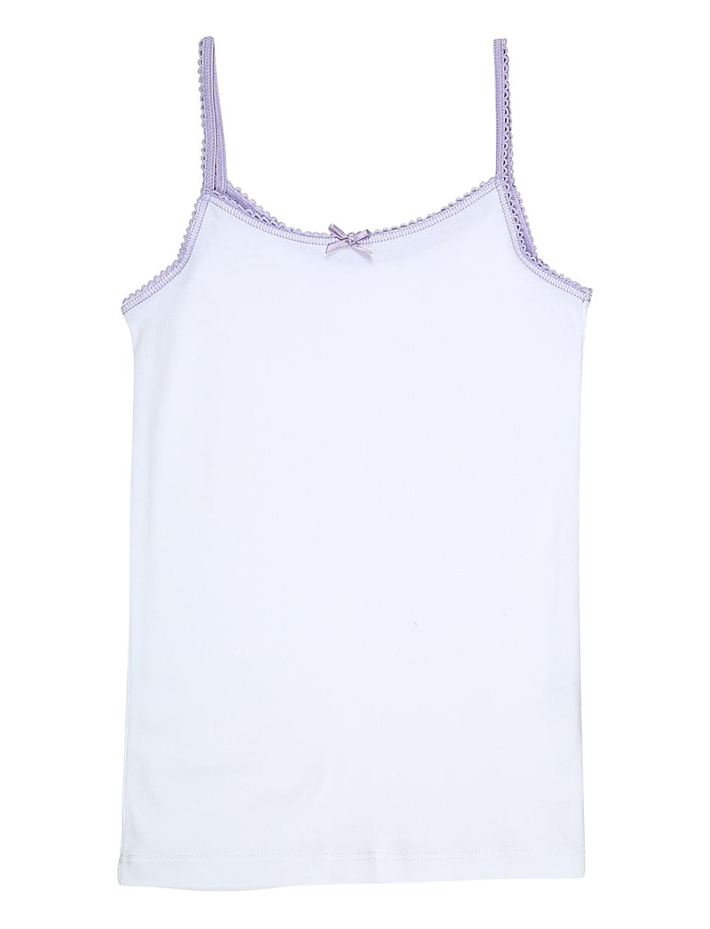 5P Cami Vests colour Trim (2-16 Yrs)