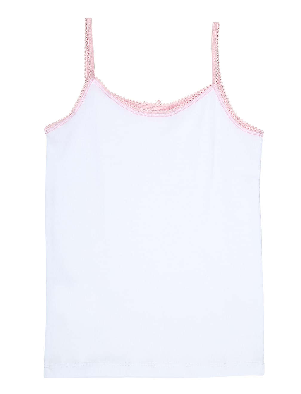5P Cami Vests colour Trim (2-16 Yrs)
