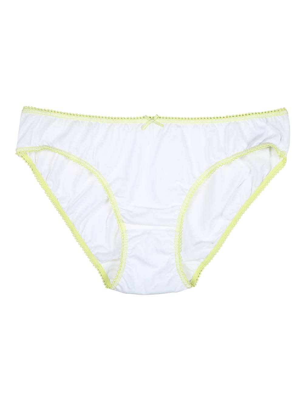 5P Plain Bikinis White (6-16 Yrs)
