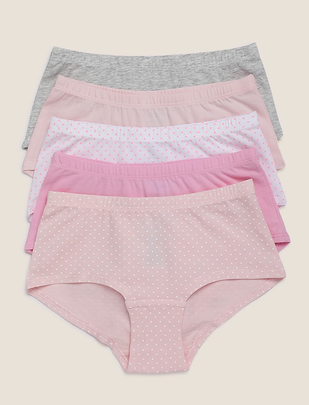 Pack of 5 Cotton Mix  Seamless Knickers