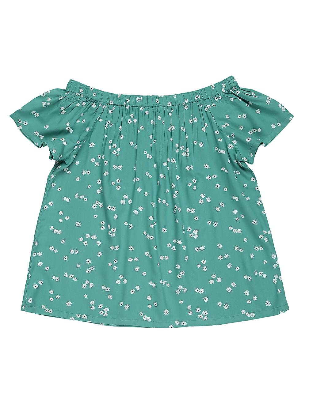 Pure Viscose Printed Off Shoulder Top