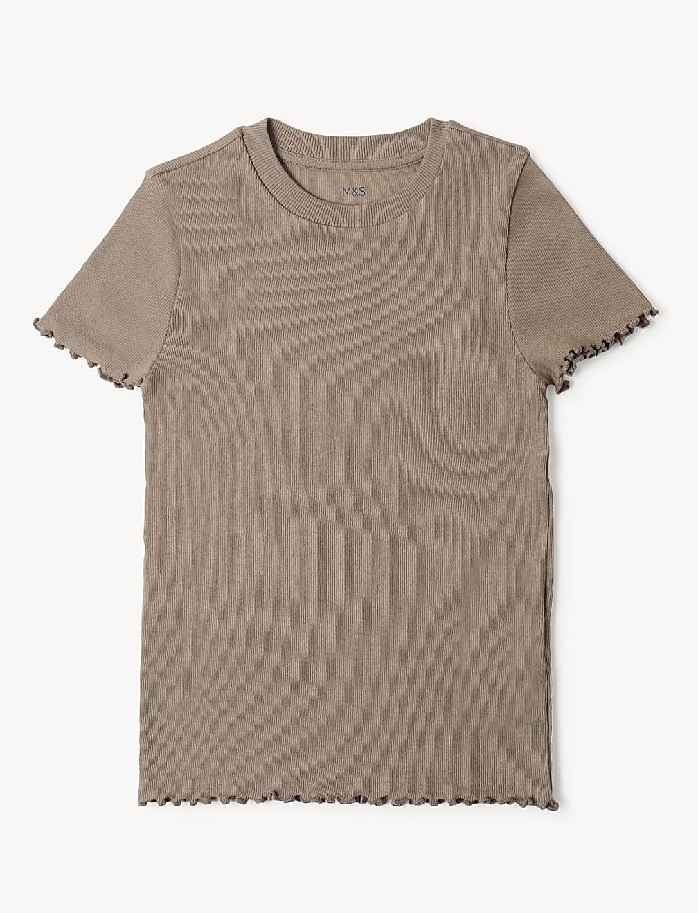Cotton Mix Stripes Round Neck T-Shirt