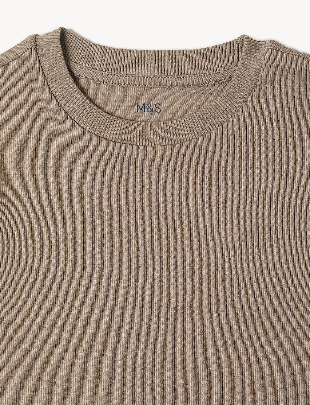 Cotton Mix Stripes Round Neck T-Shirt