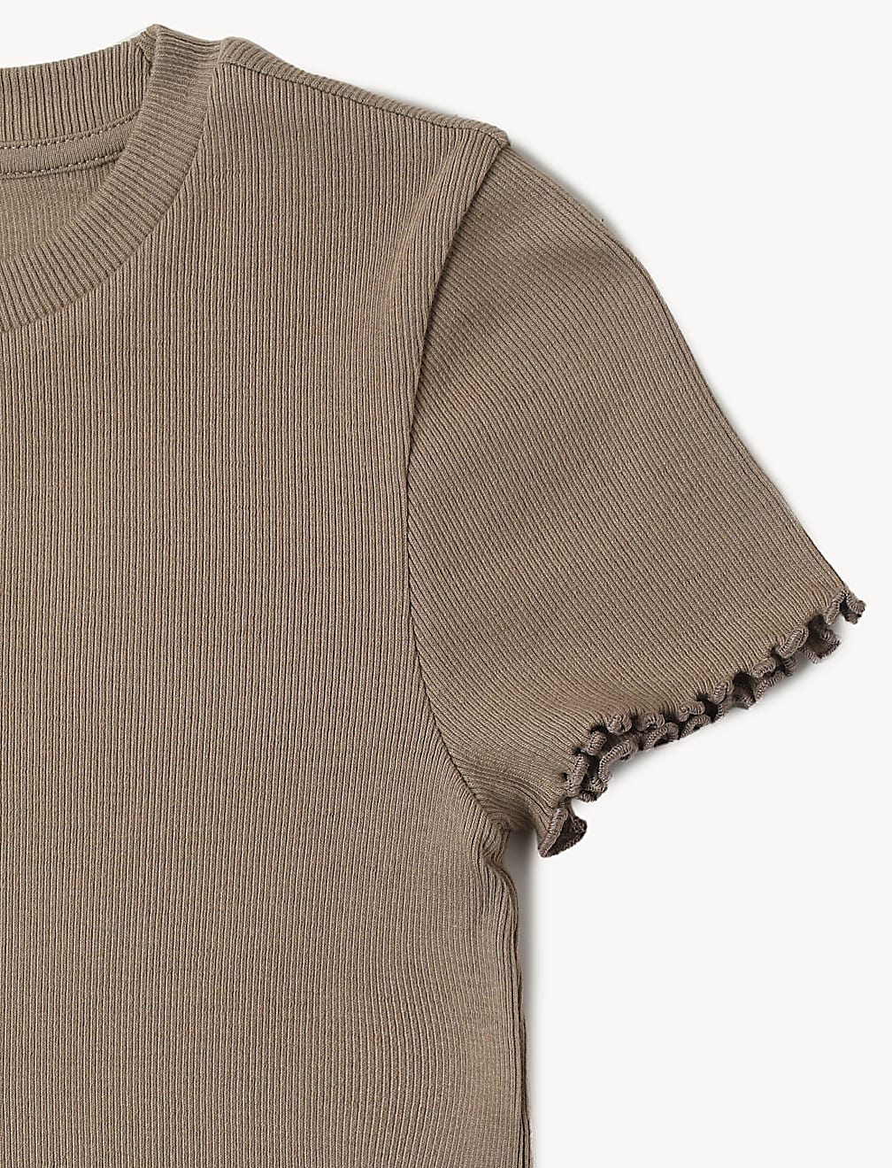 Cotton Mix Stripes Round Neck T-Shirt