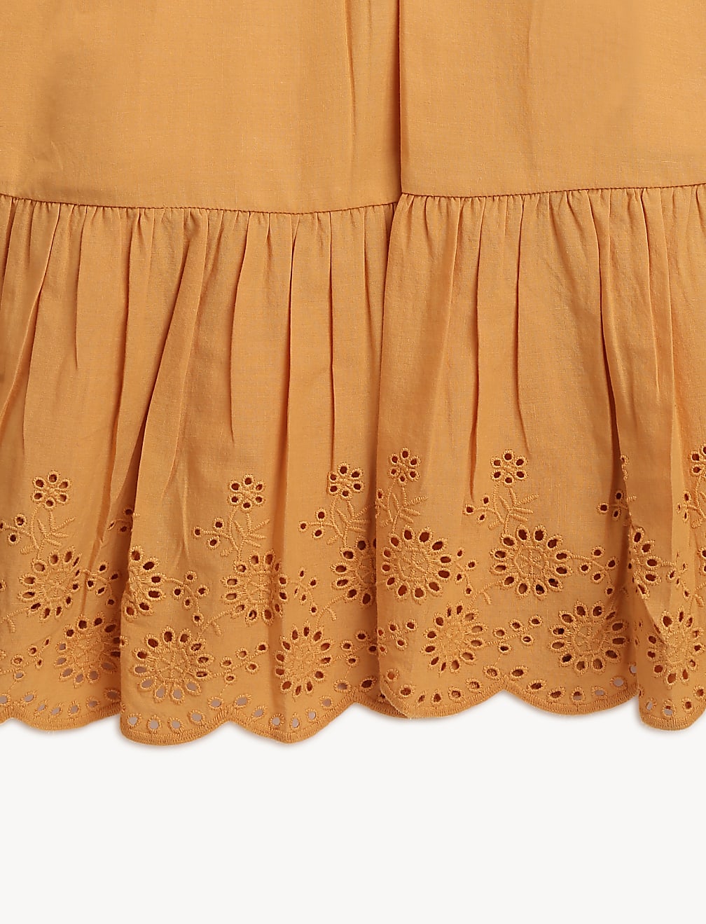 Pure Cotton Plain Round Neck Dress