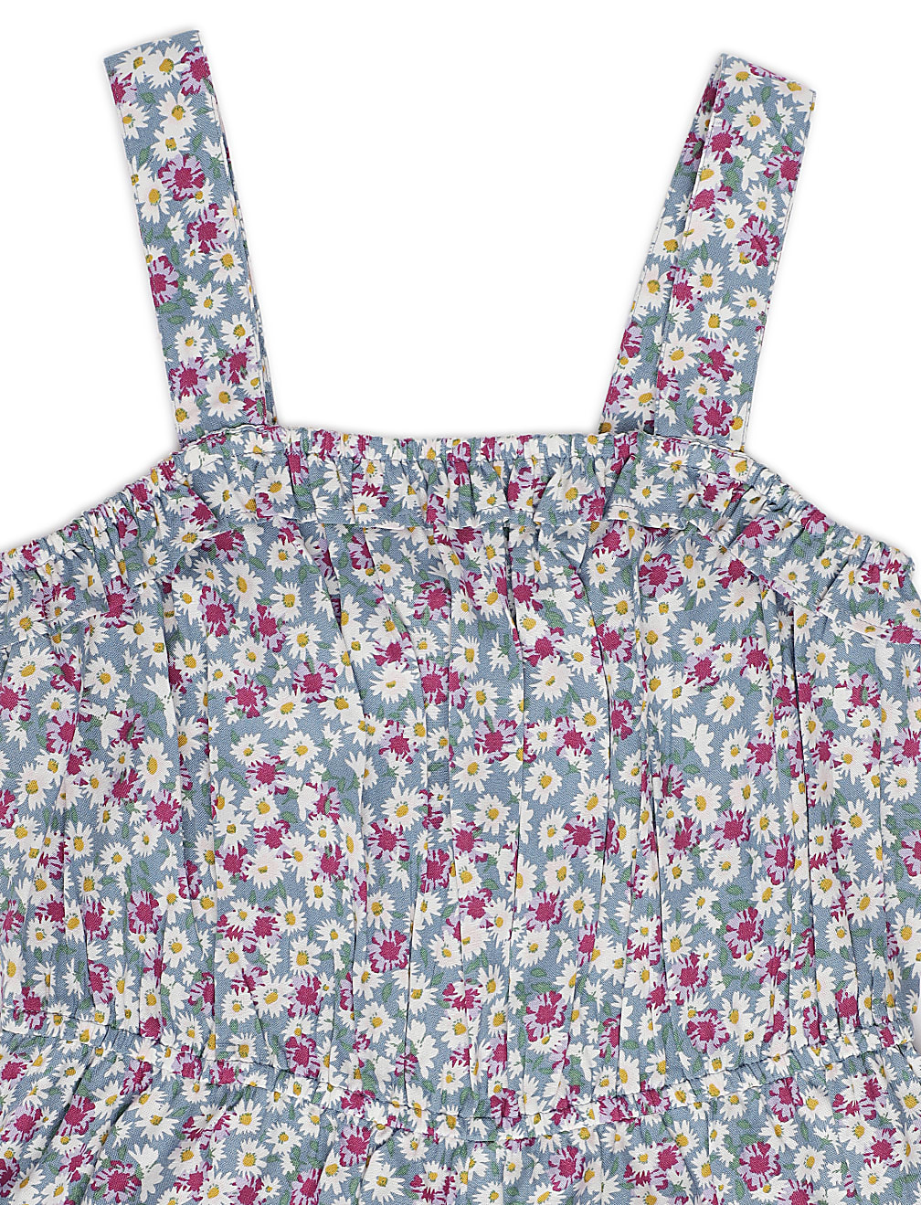 Pure Viscose Floral Square Neck Jumpsuit
