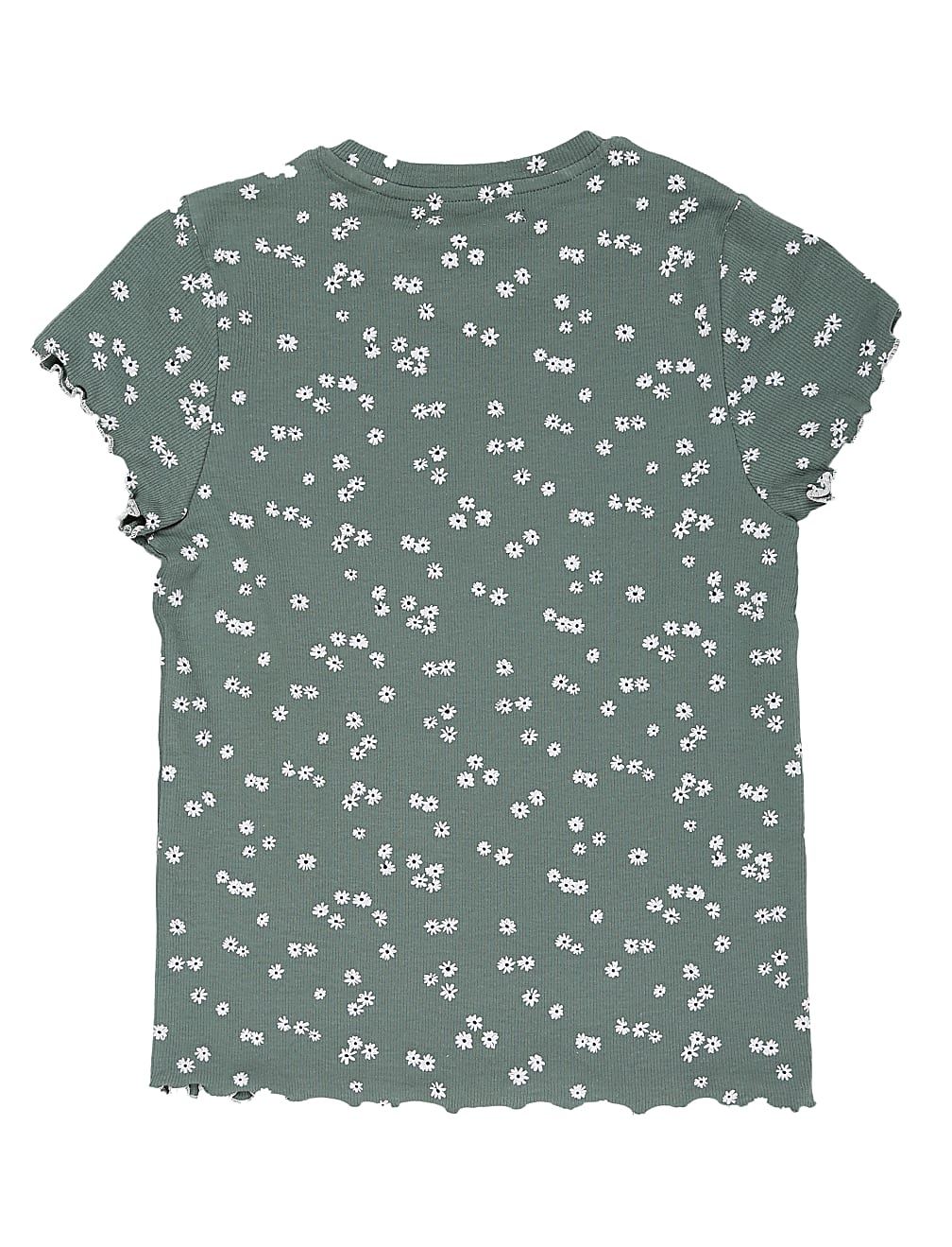Cotton Mix Printed Round Neck Top