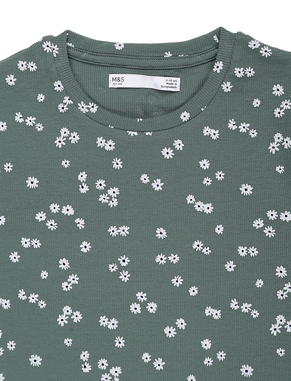 Cotton Mix Printed Round Neck Top