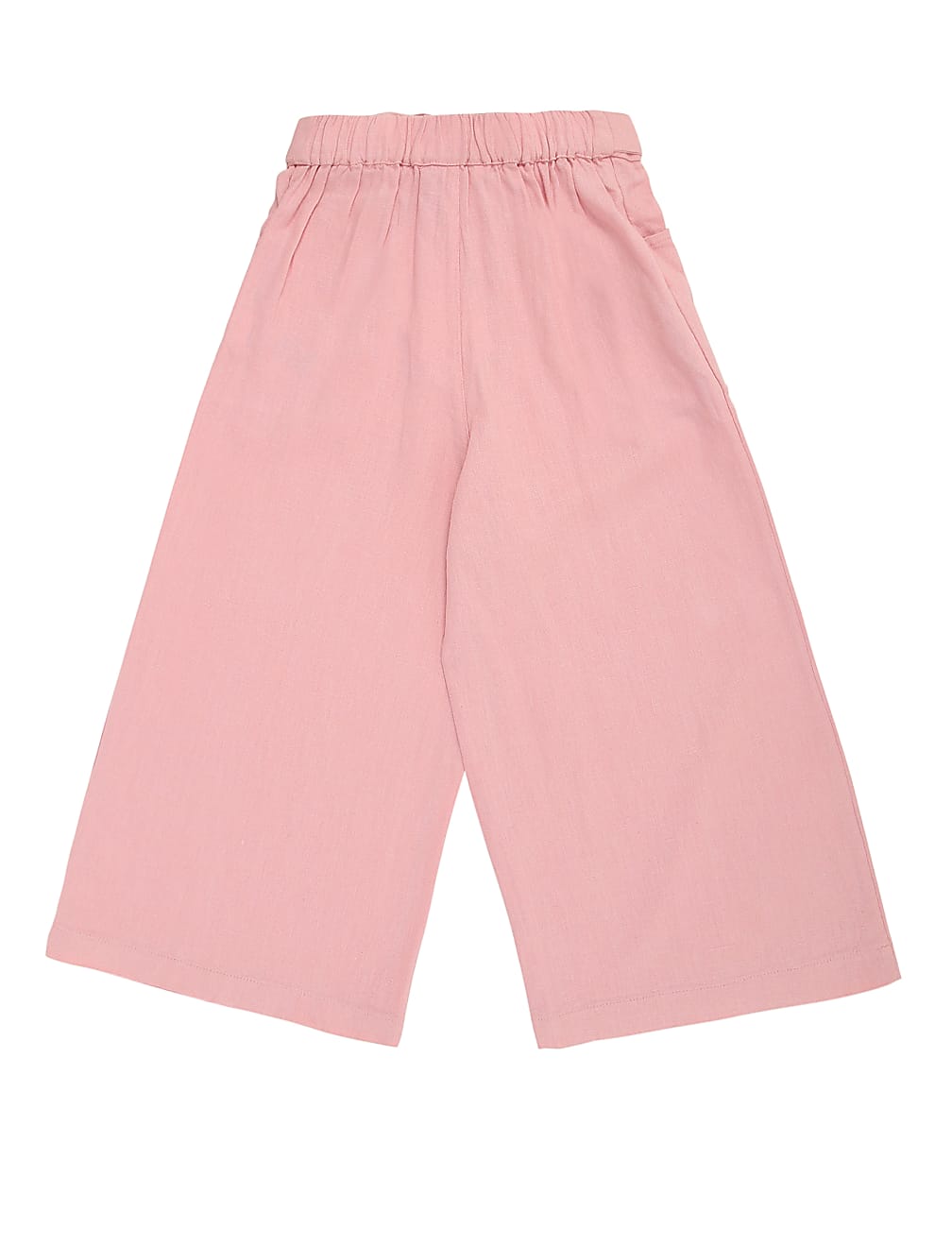 Flax Linen Mix Plain Regular Fit Culottes