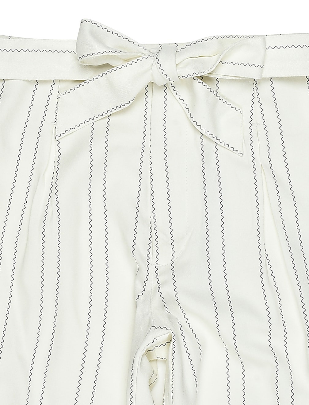 Pure Viscose Stripes Regular Fit Trouser