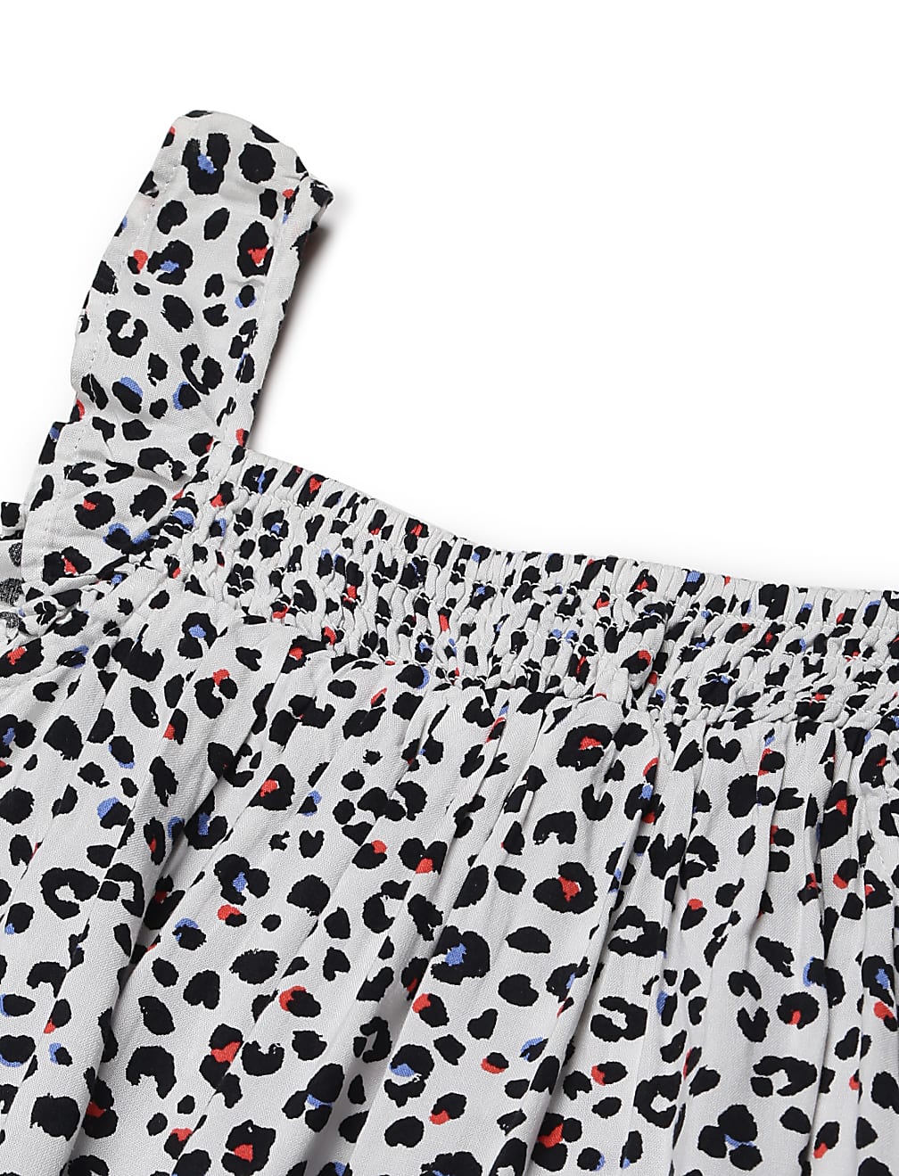 Pure Viscose Printed Square Neck Dress