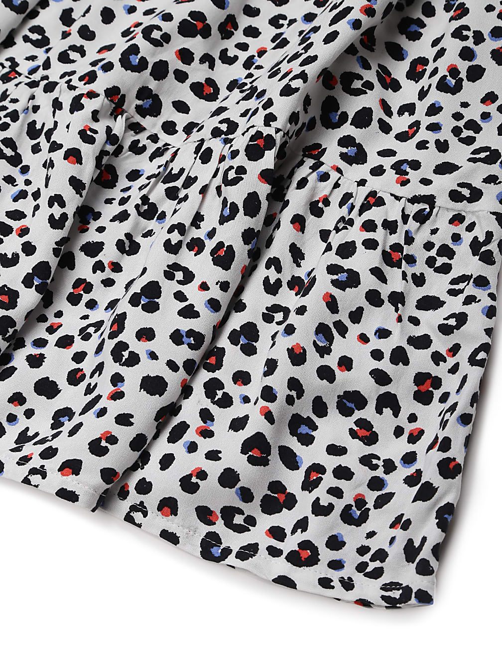 Pure Viscose Printed Square Neck Dress