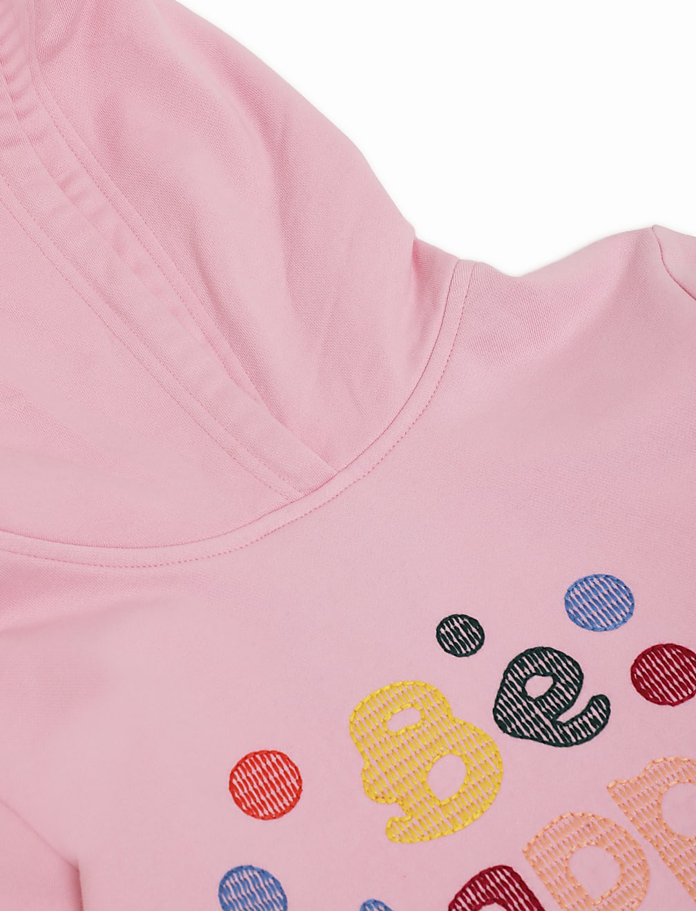 Cotton Mix Embroidered Hooded Dress