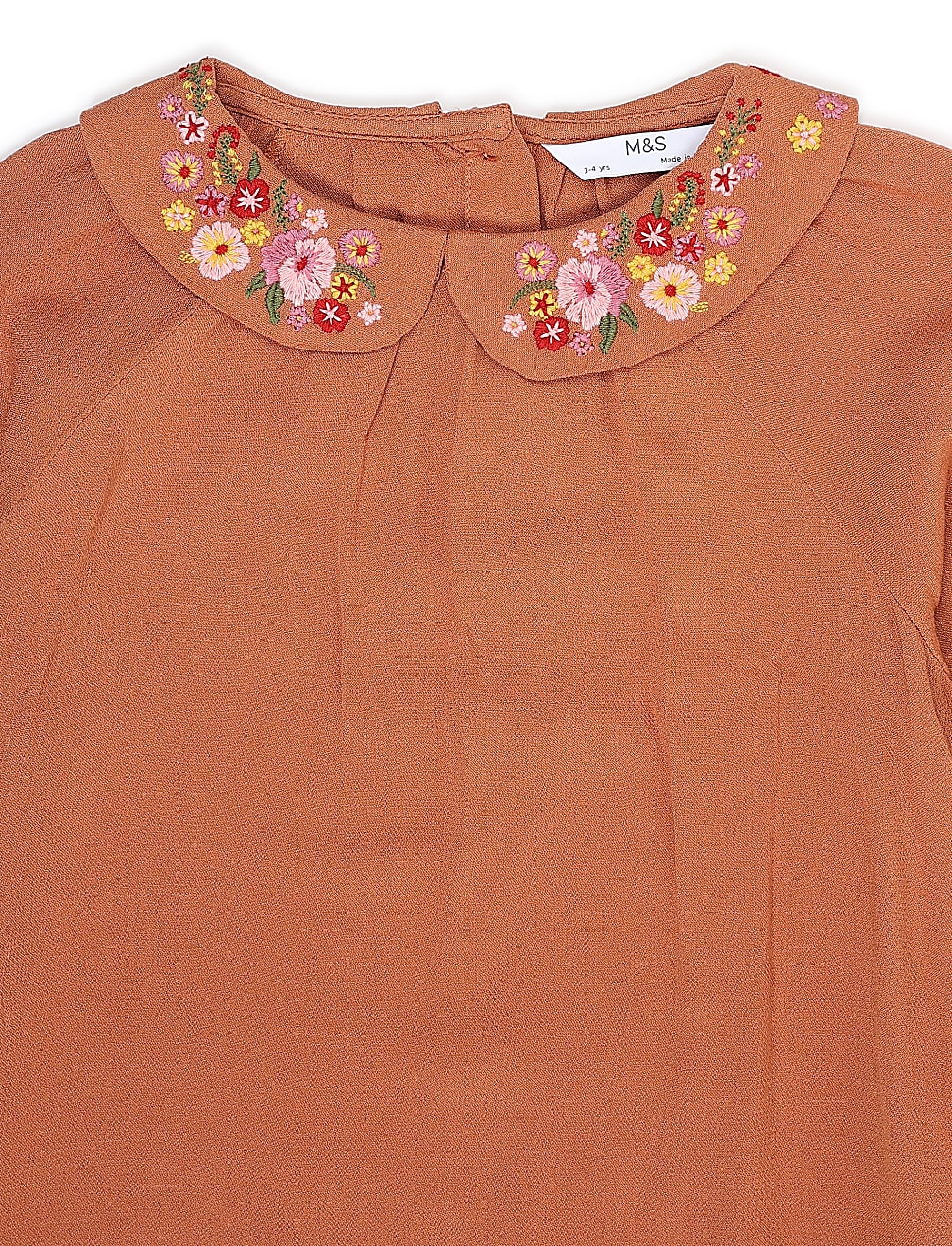Pure Viscose Embroidered Round Neck Top