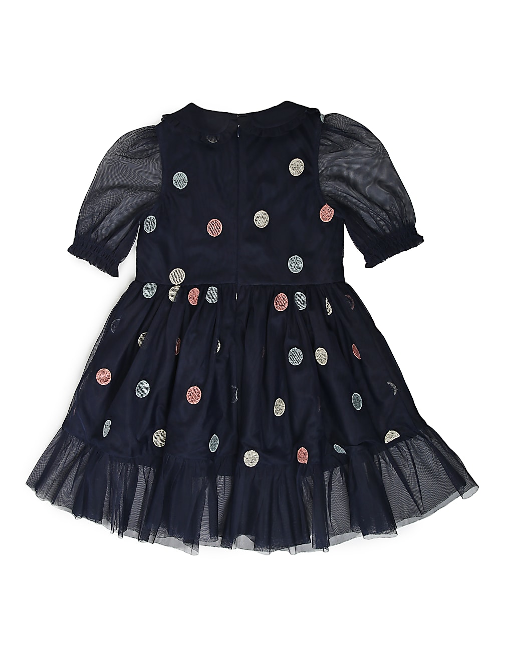 Embroidered Peter Pan Collar Dress