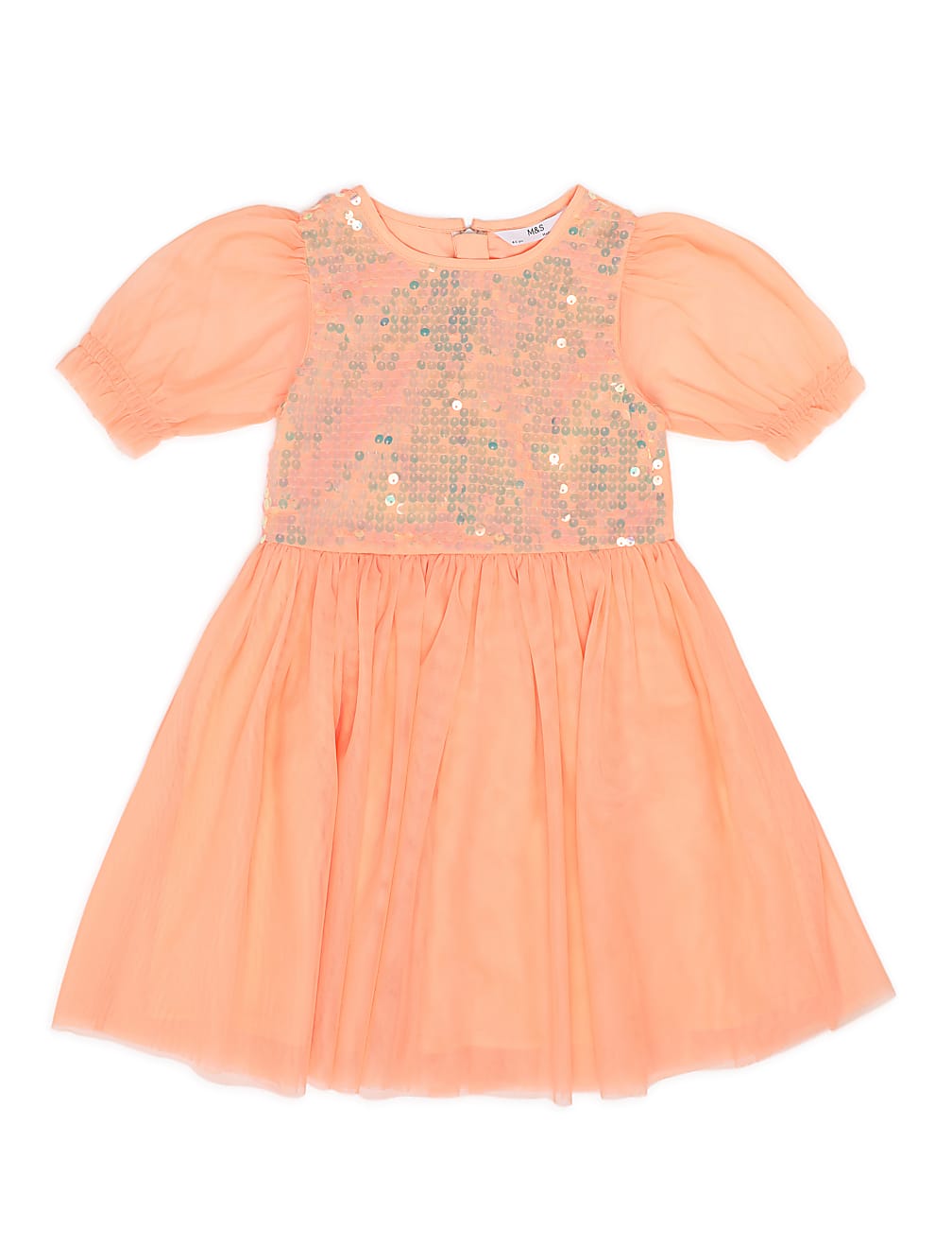 Sequined Round Neck Dress