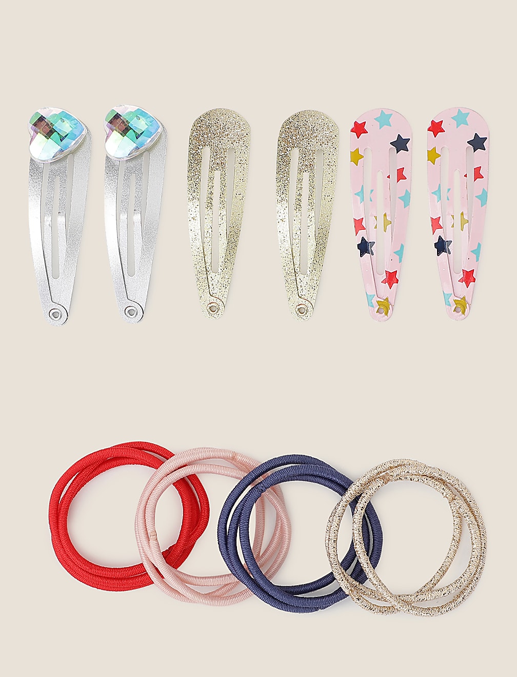 Girls Heart Hairbands & Clip