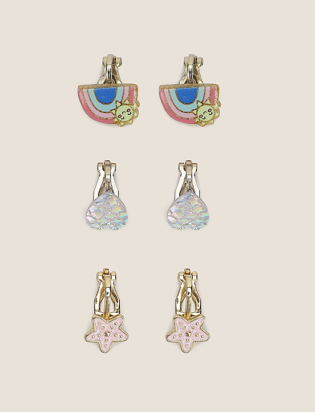 Girls Pack of 3 Earrings