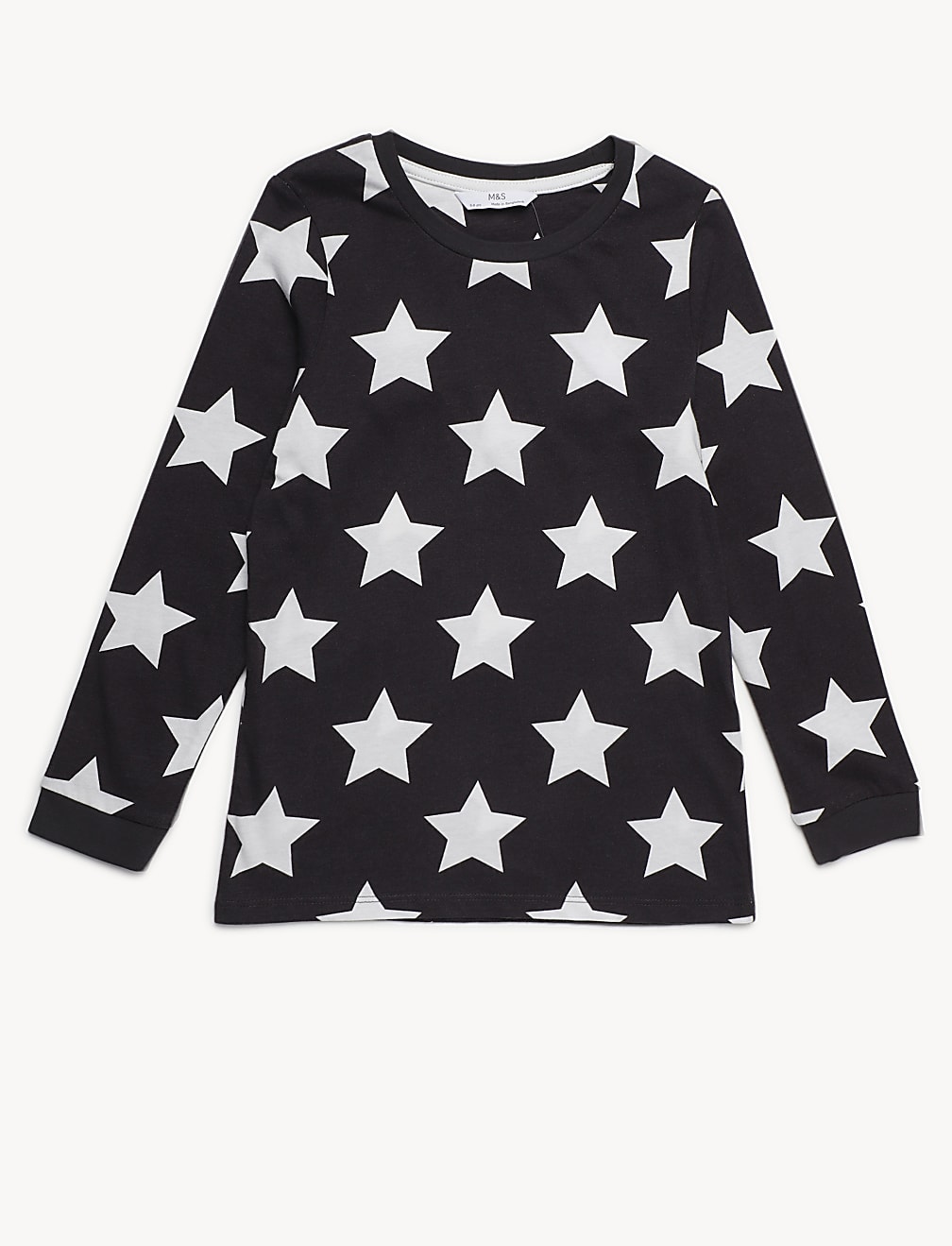 Pure Cotton Stripes Round Neck Pyjama Set