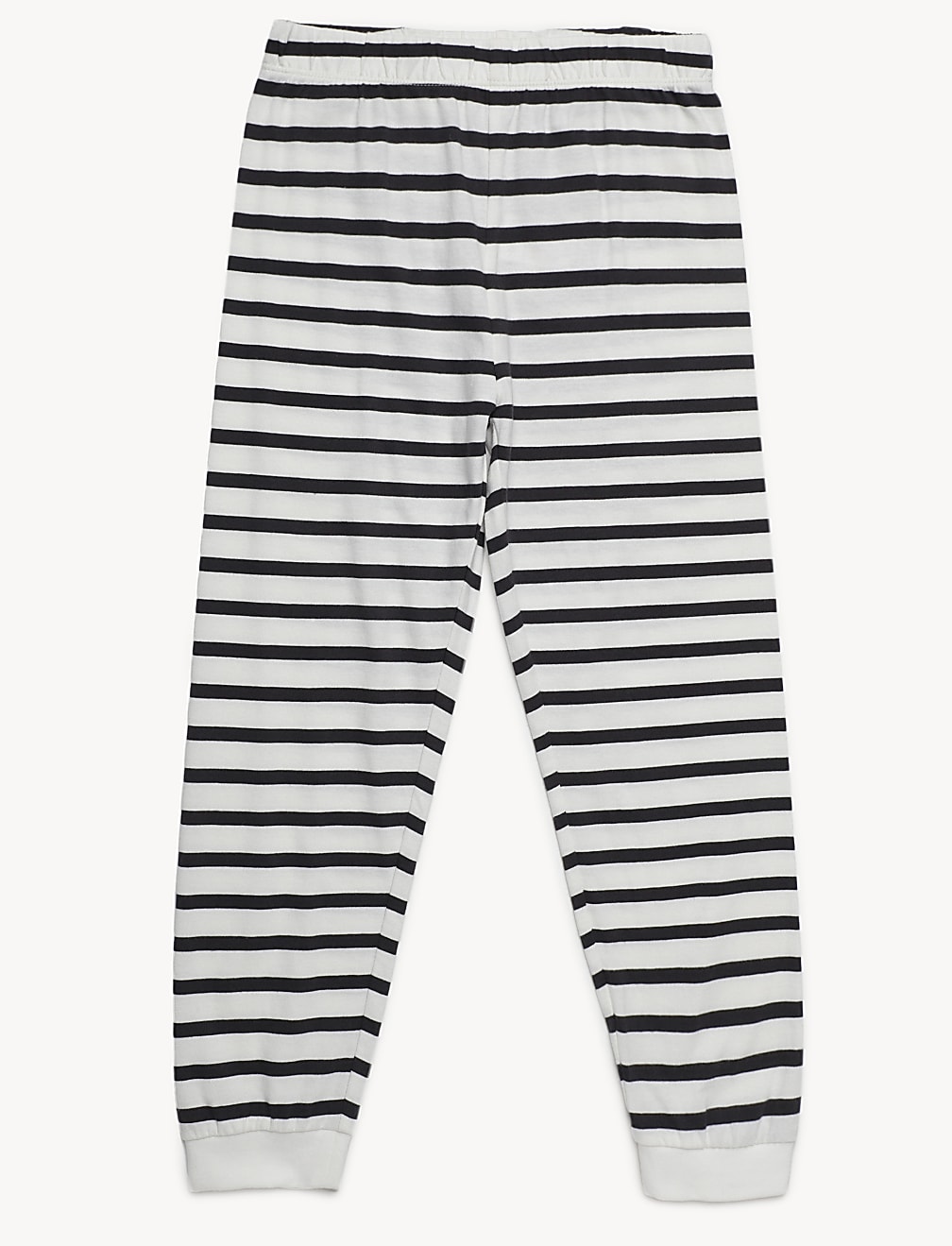 Pure Cotton Stripes Round Neck Pyjama Set