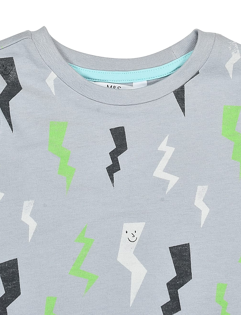 Pure Cotton Printed Round Neck Pyjama Set