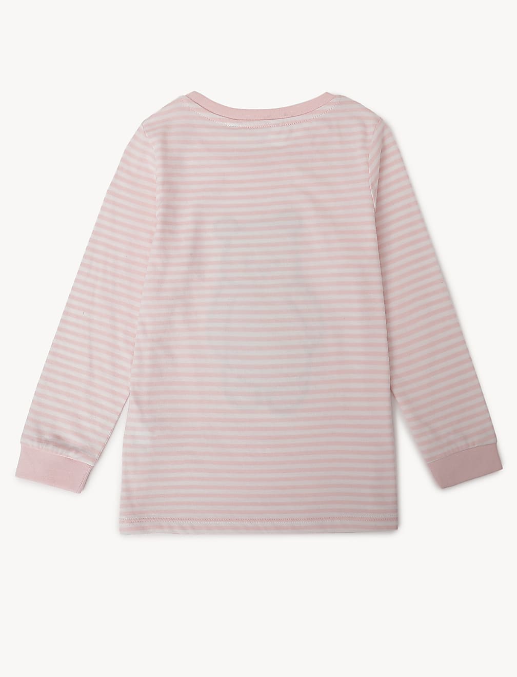 Pack of 2 Pure Cotton Ribbed Pajama Set