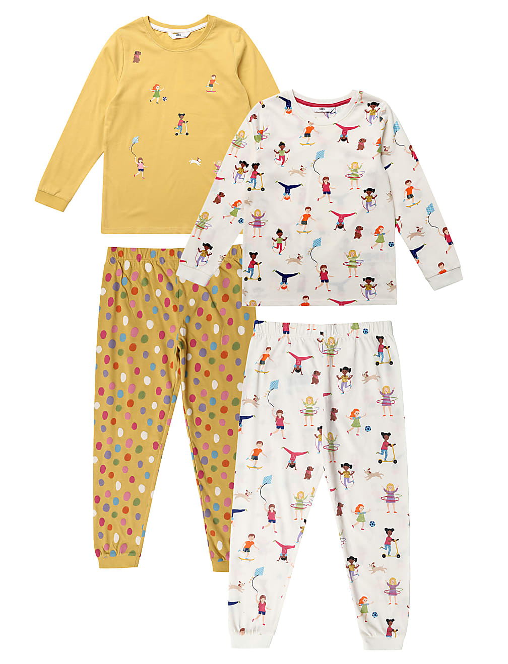 4 Pack Pure Cotton Printed Nightwear