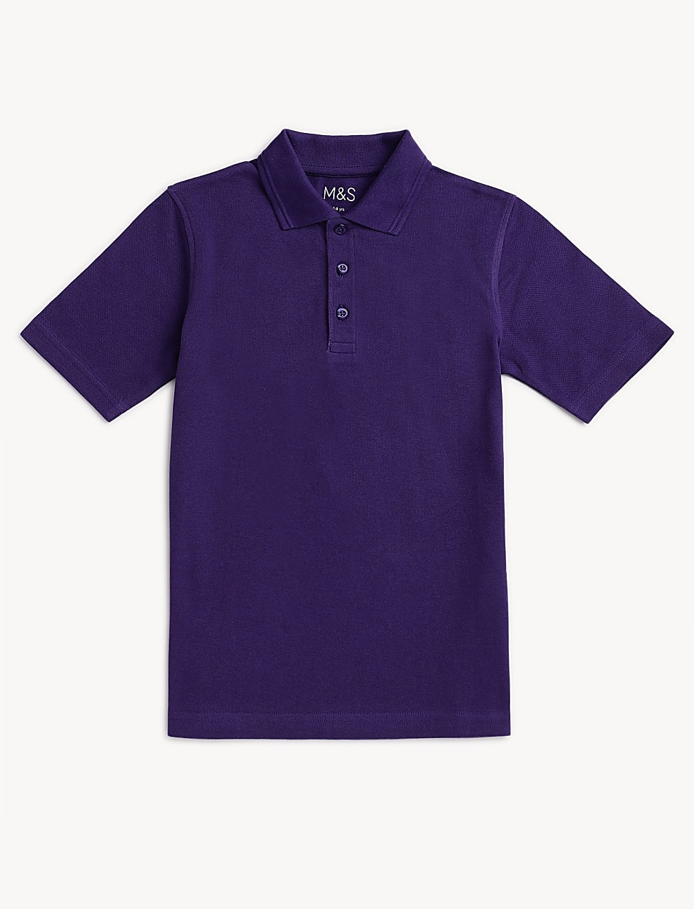 Pure Cotton Solid Polo T-Shirt