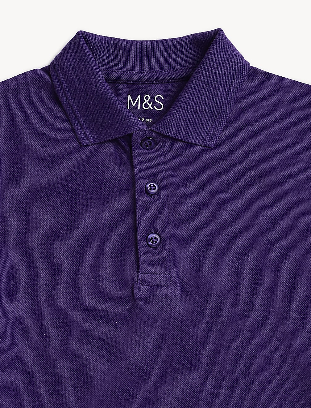 Pure Cotton Solid Polo T-Shirt