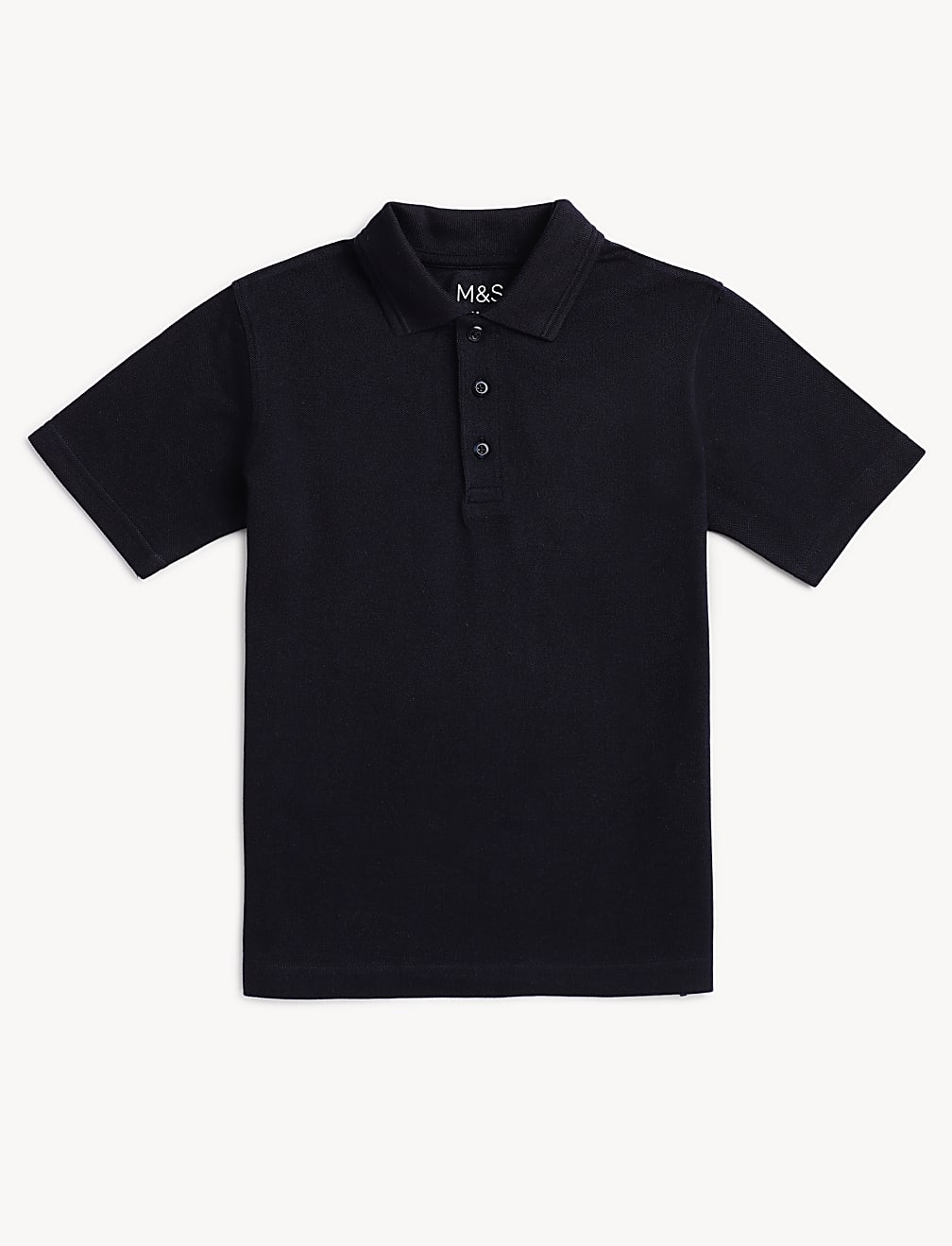 Pure Cotton Solid Polo T-Shirt