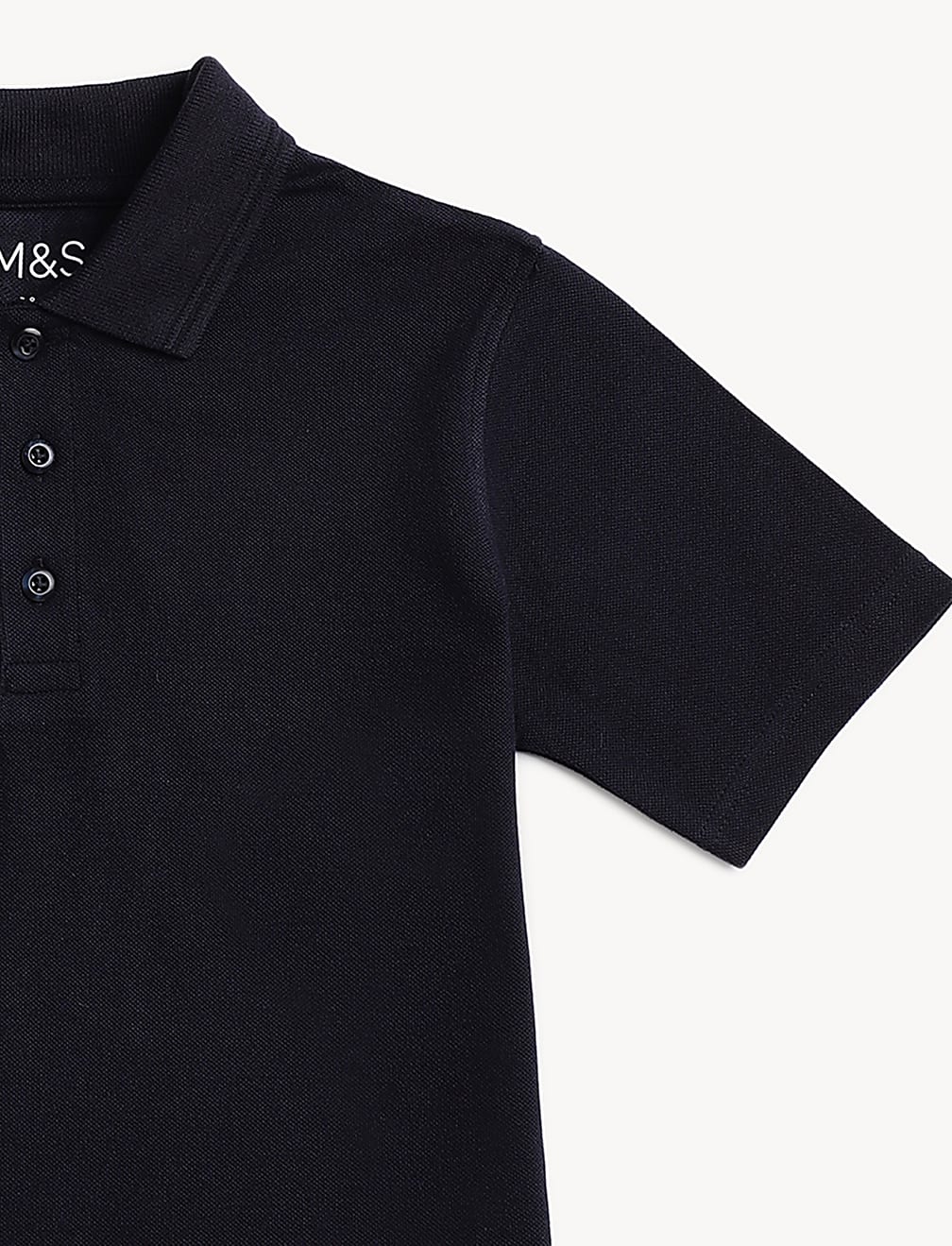 Pure Cotton Solid Polo T-Shirt
