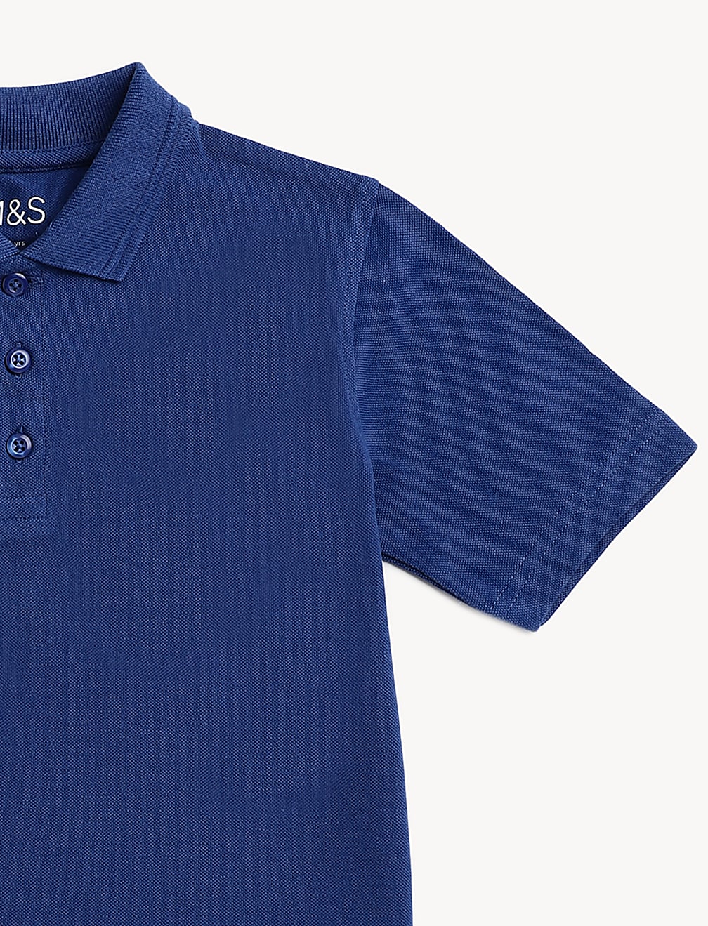 Pure Cotton Solid Polo T-Shirt