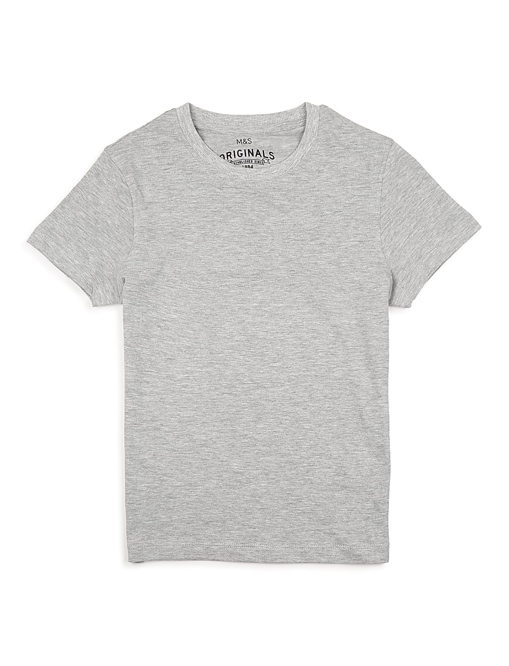 Pack of 5 Pure Cotton Crew Neck T-shirt
