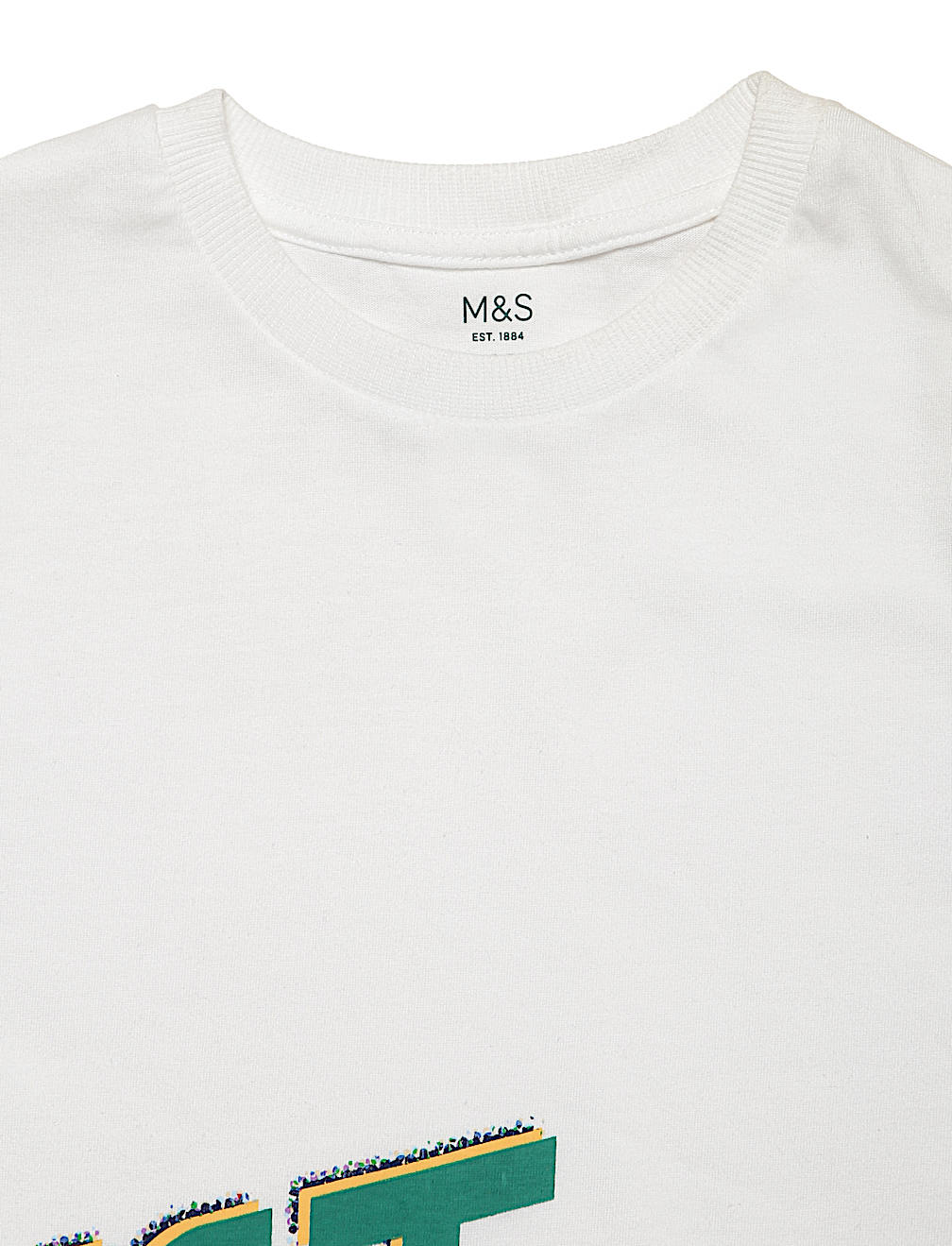 Pure Cotton Printed Round Neck T-Shirt