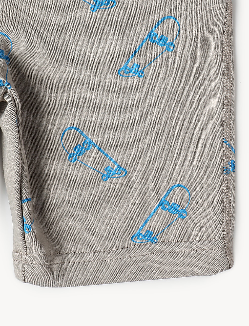Cotton Mix Regular Fit Printed Shorts
