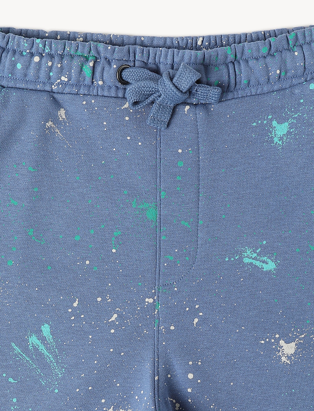 Cotton Mix Regular Fit Printed Shorts