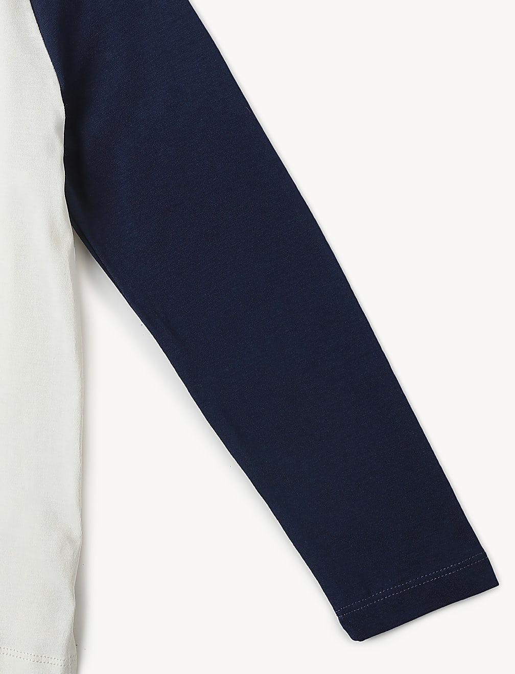 Pure Cotton Colorblocked Round Neck Top