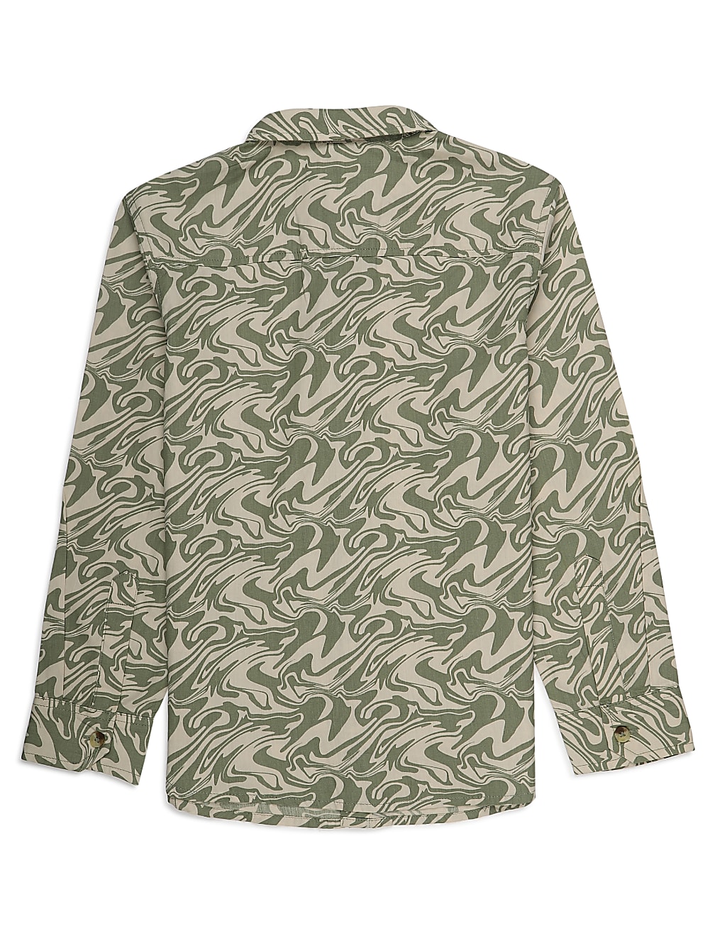 Pure Cotton Printed Spread Collar Shirt